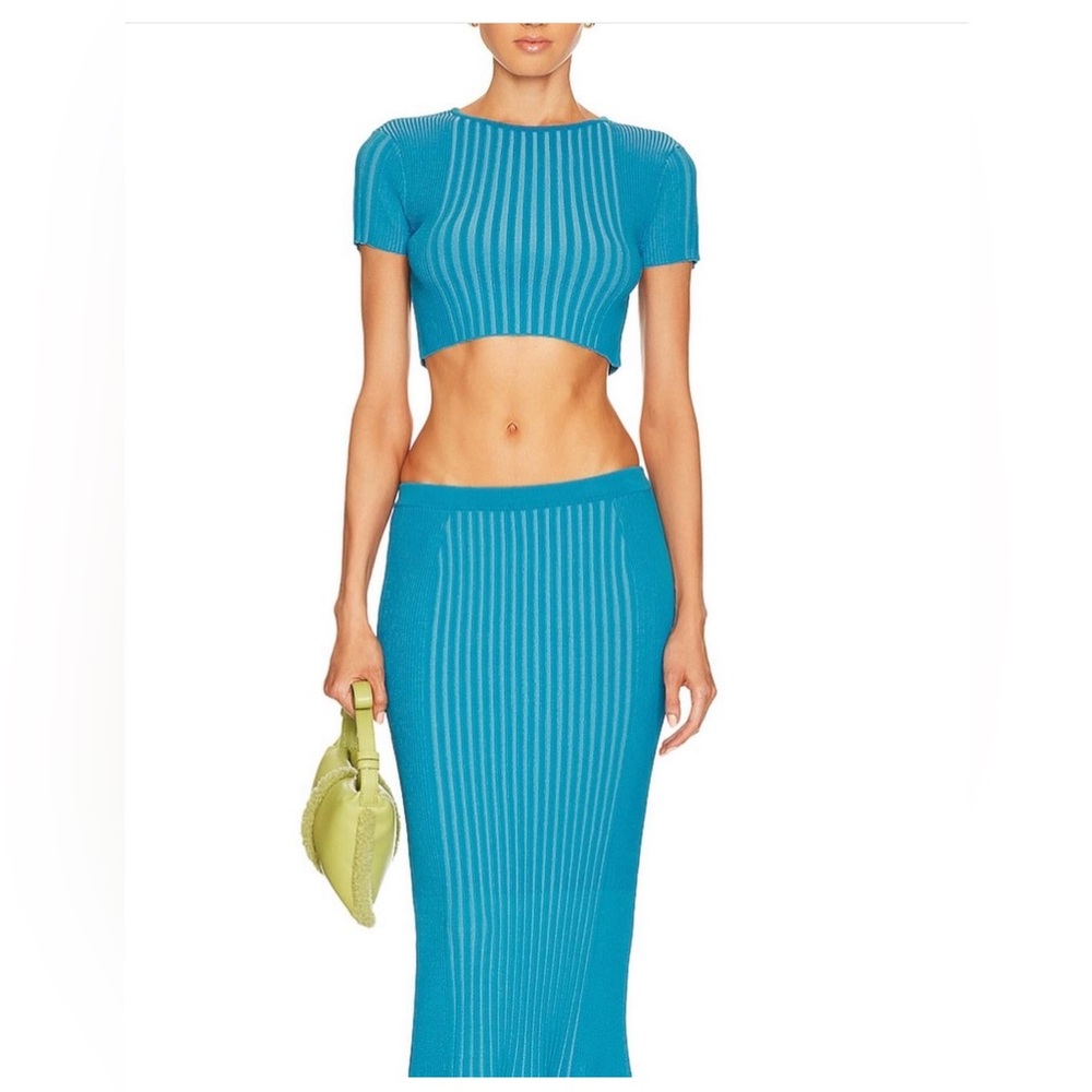 SIMON MILLER
Lottie Ribbed Maxi Skirt and top xs
